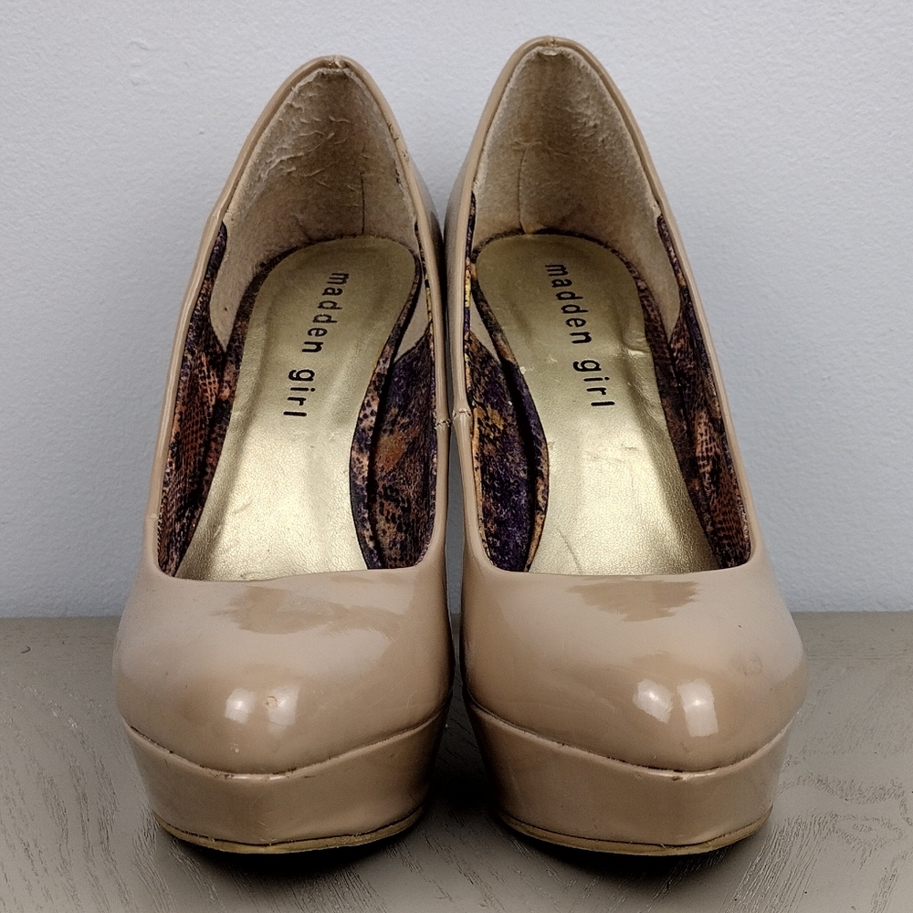 Madden Girl Nude Platform Heels - Picture 7 of 7